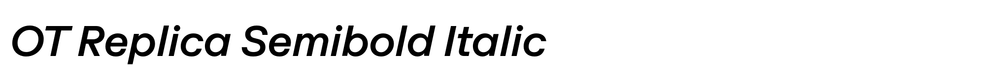 OT Replica Semibold Italic image